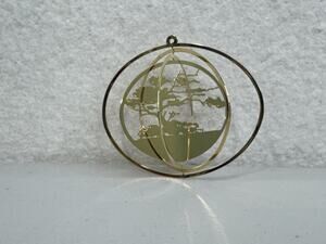 “Tree Of Life” 24K Gold Plated Ornament Tree Trimmers By JFS 3D Spinner Art VTG